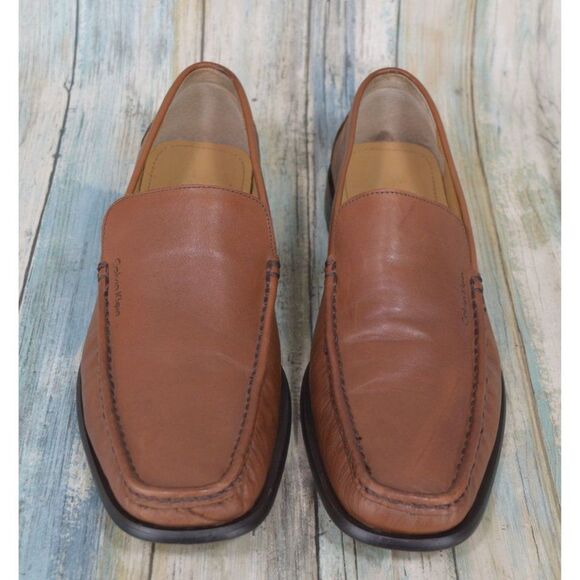 NOT AVAILABLE Brown Leather Loafers Size 10.5 Men\'s Slip On Shoes main image 7